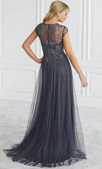 Christina Wu Elegance 17091 - Beaded Sheer Short Sleeve Evening Gown Evening Dresses