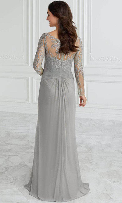 Christina Wu Elegance 17098 - Long Sleeve Sheer Illusion A-Line Dress Mother of the Bride Dresses