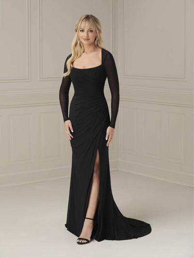 Christina Wu Elegance 17101 - Illusion Sleeve Sheath Evening Dress Special Occasion Dress