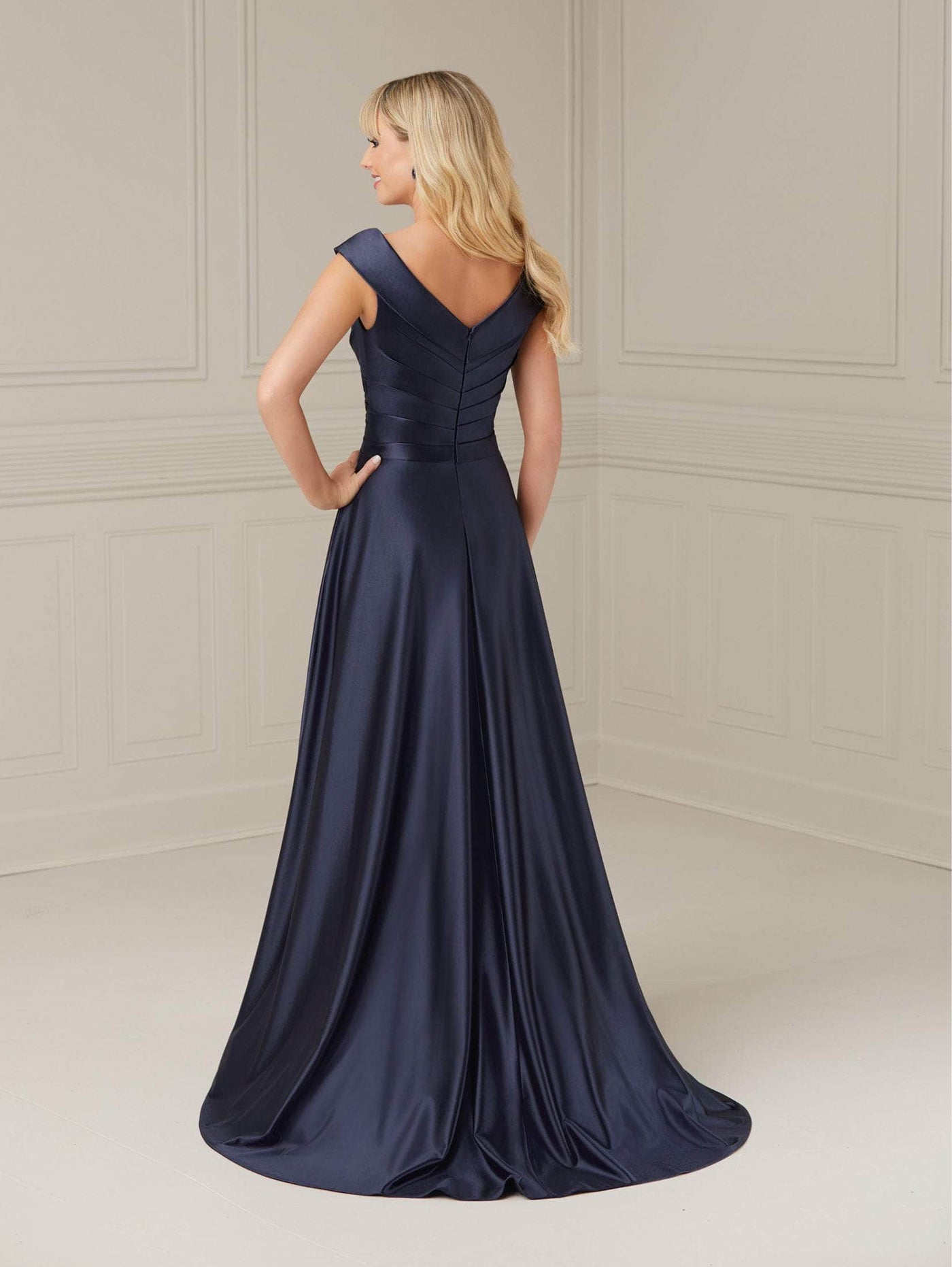 Christina Wu Elegance 17117 - Pleat Bodice A-Line Evening Dress Special Occasion Dress