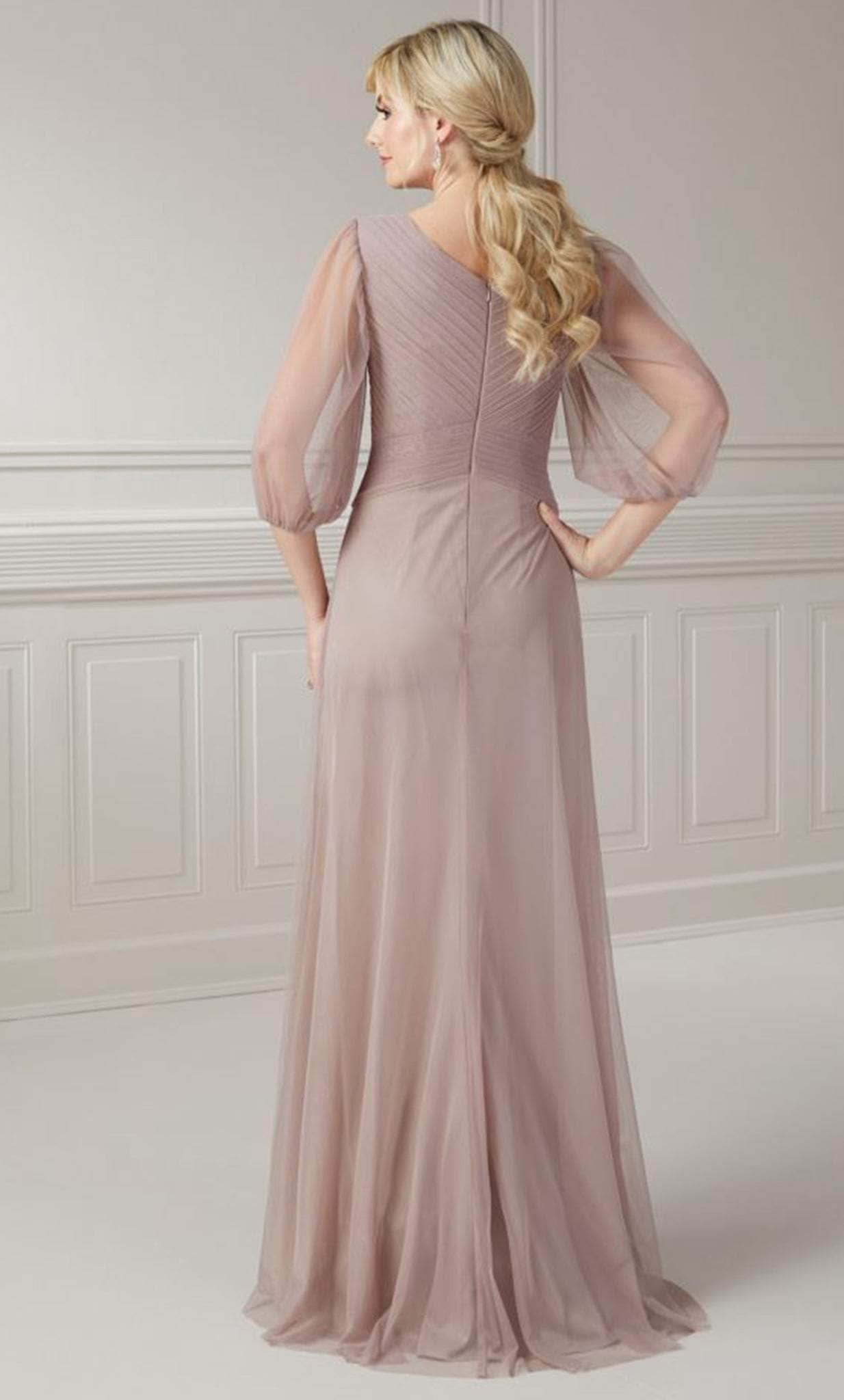 Christina Wu Elegance 17125 - Pleated Deep V-Neck Evening Gown Winter Formals and Balls