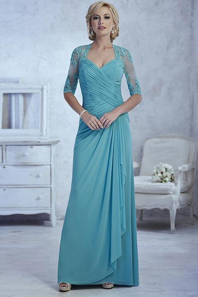 Christina Wu Elegance - 17771 Cordial Lace 3/4 Length Sleeve  Gown Special Occasion Dress