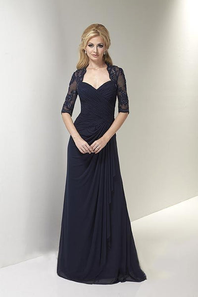 Christina Wu Elegance - 17771 Cordial Lace 3/4 Length Sleeve  Gown Special Occasion Dress