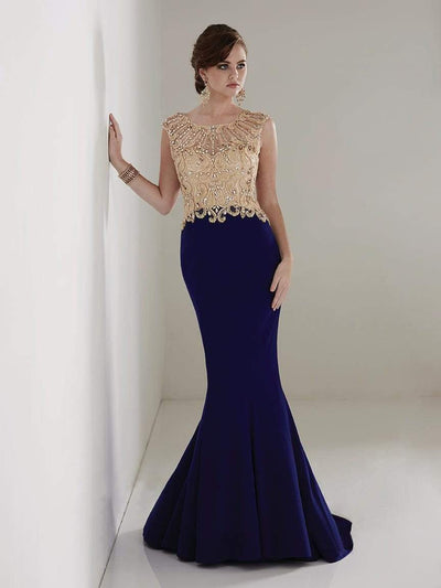 Christina Wu Elegance - 20208 Beaded Bateau Jersey Mermaid Dress Special Occasion Dress