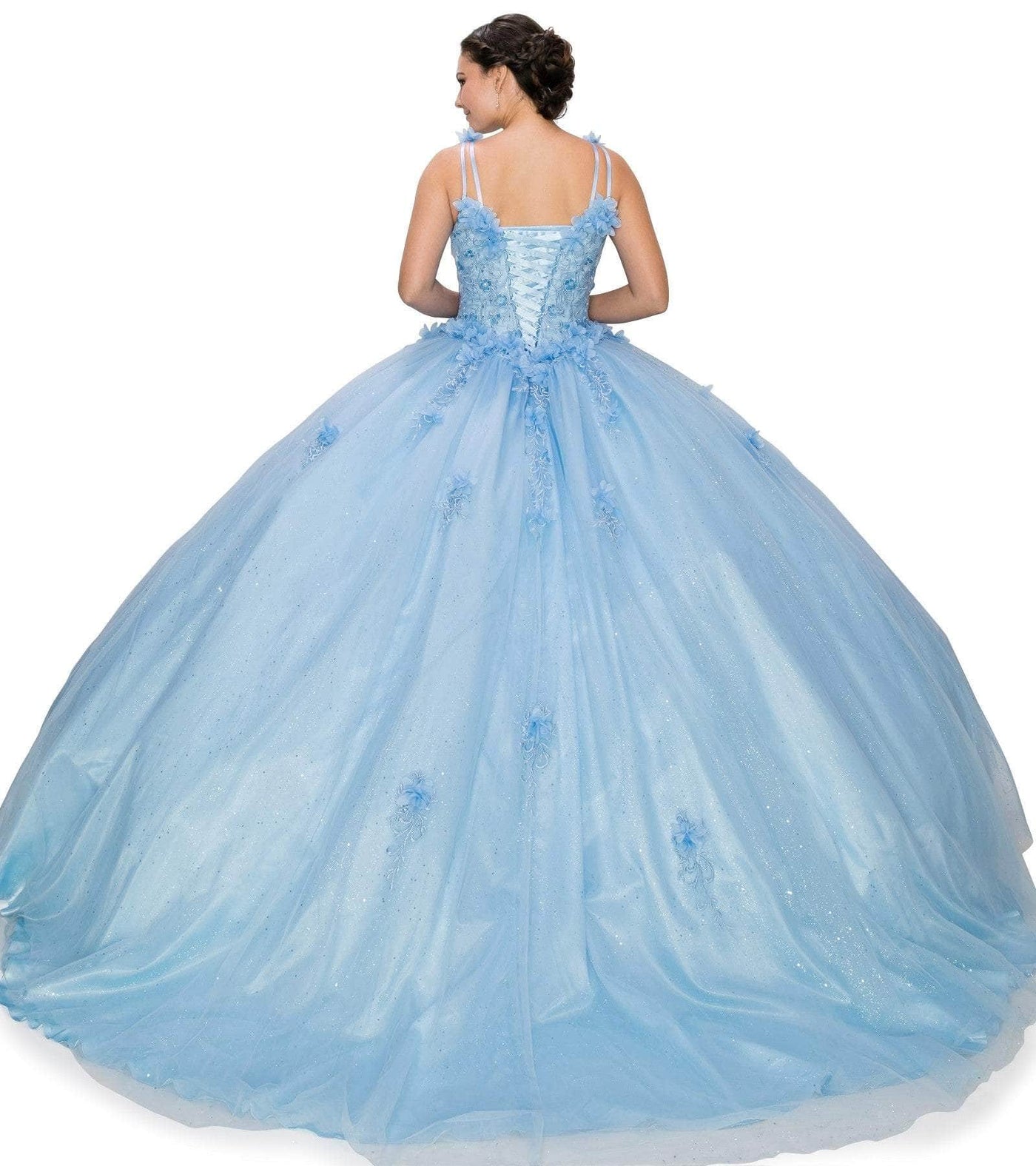 Cinderella Couture 8025J - Embroidered Sleeveless Ballgown Special Occasion Dress