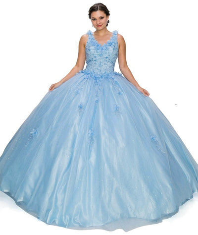 Cinderella Couture 8025J - Embroidered Sleeveless Ballgown Special Occasion Dress