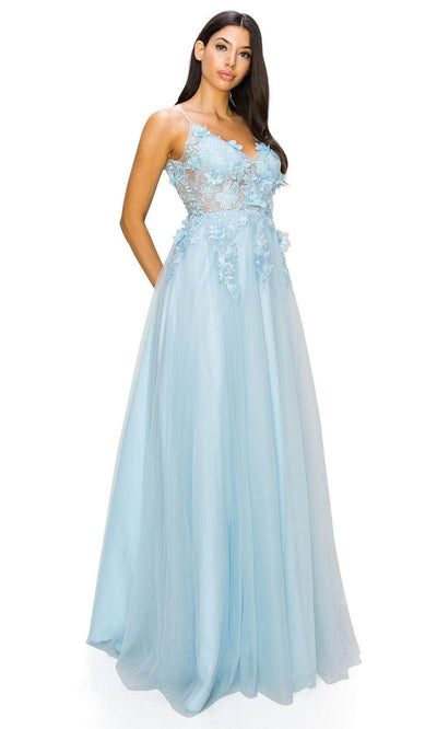 Cinderella Couture 8038J - Sleeveless V-Neck Dress Special Occasion Dress