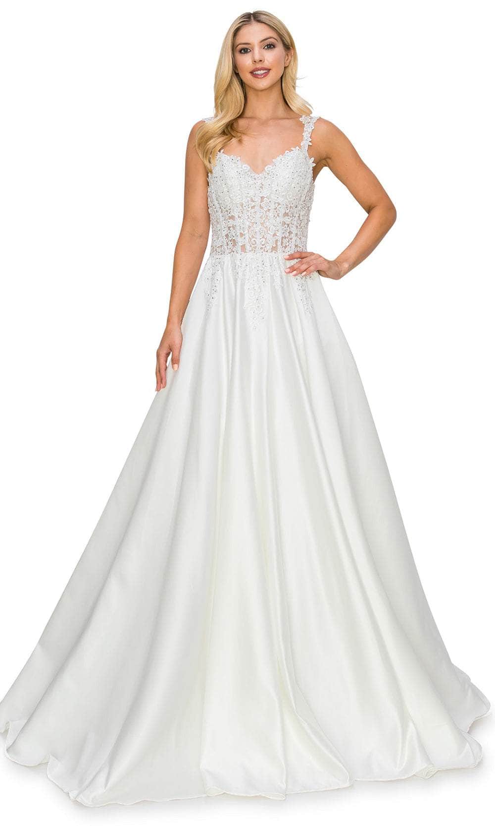 Cinderella Couture 8041J - Embroidered Corset Dress Bridal Dresses
