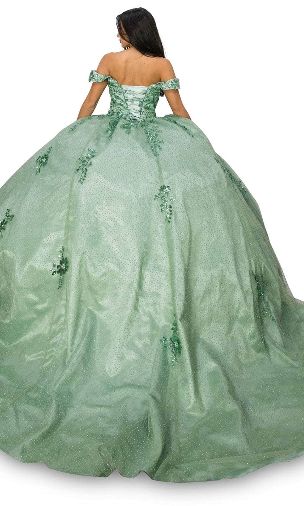 Cinderella Couture 8060J - Sweetheart Off-Shoulder Ballgown Special Occasion Dress