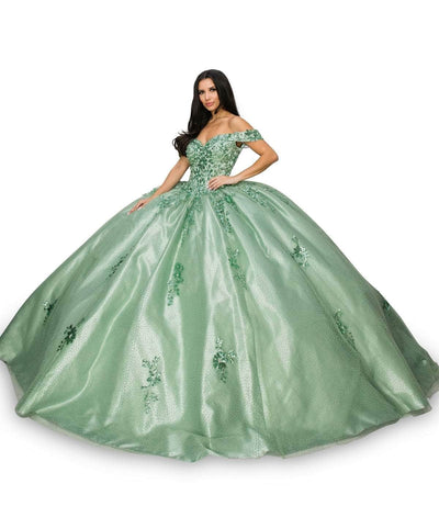 Cinderella Couture 8060J - Sweetheart Off-Shoulder Ballgown Special Occasion Dress