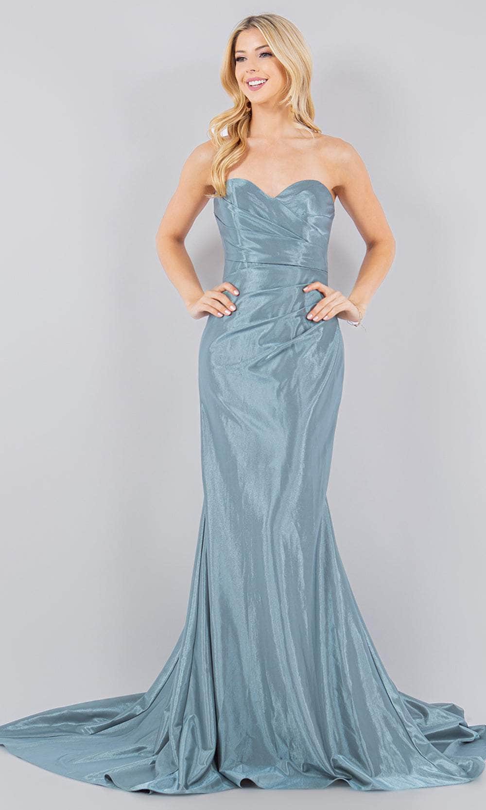 Cinderella Couture 8083J - Strapless Satin Prom Gown Special Occasion Dress