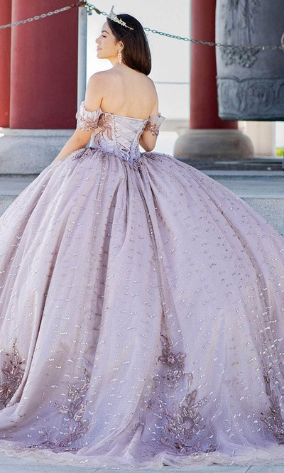 Cinderella Couture 8087J - Sequin Off-Shoulder Ballgown Ball Gowns