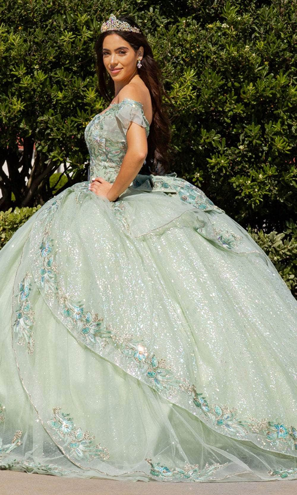 Cinderella Couture 8089J - Off-Shoulder Sweetheart Ballgown Ball Gowns