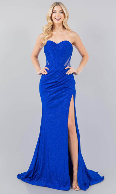 Cinderella Couture 8094J - Sweetheart Strapless Dress Special Occasion Dress XS / Royal