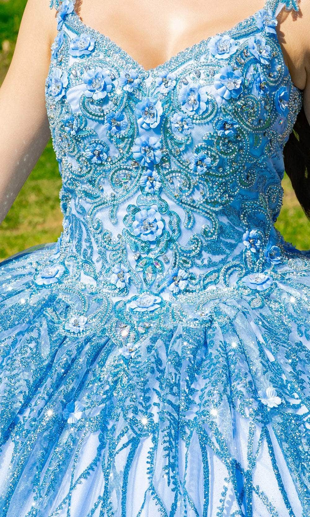 Cinderella Couture 8110J - Embroidered Lace-Up Back Ballgown Ball Gowns