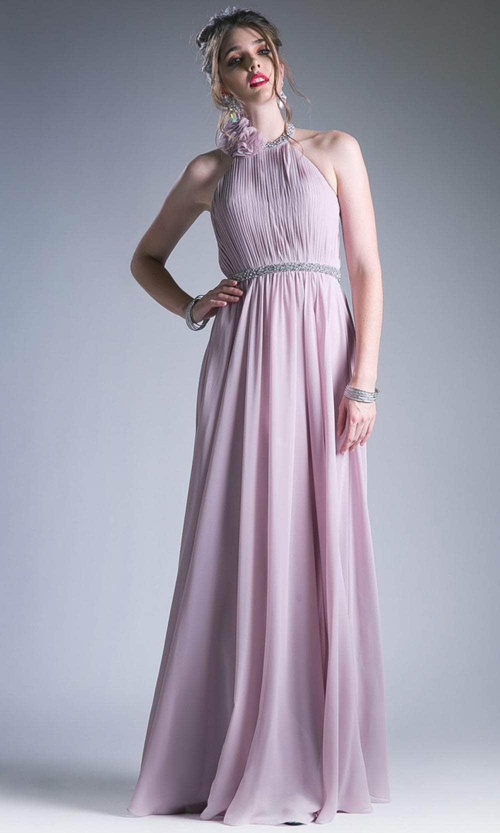 Cinderella Divine 1004 - Ruched A-Line Evening Dress Special Occasion Dress XS / Rose