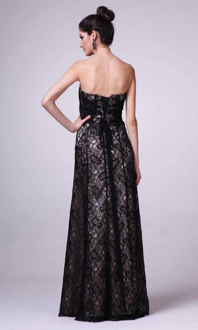 Cinderella Divine - 21500 Strapless Embroidered A-line Dress Evening Dresses