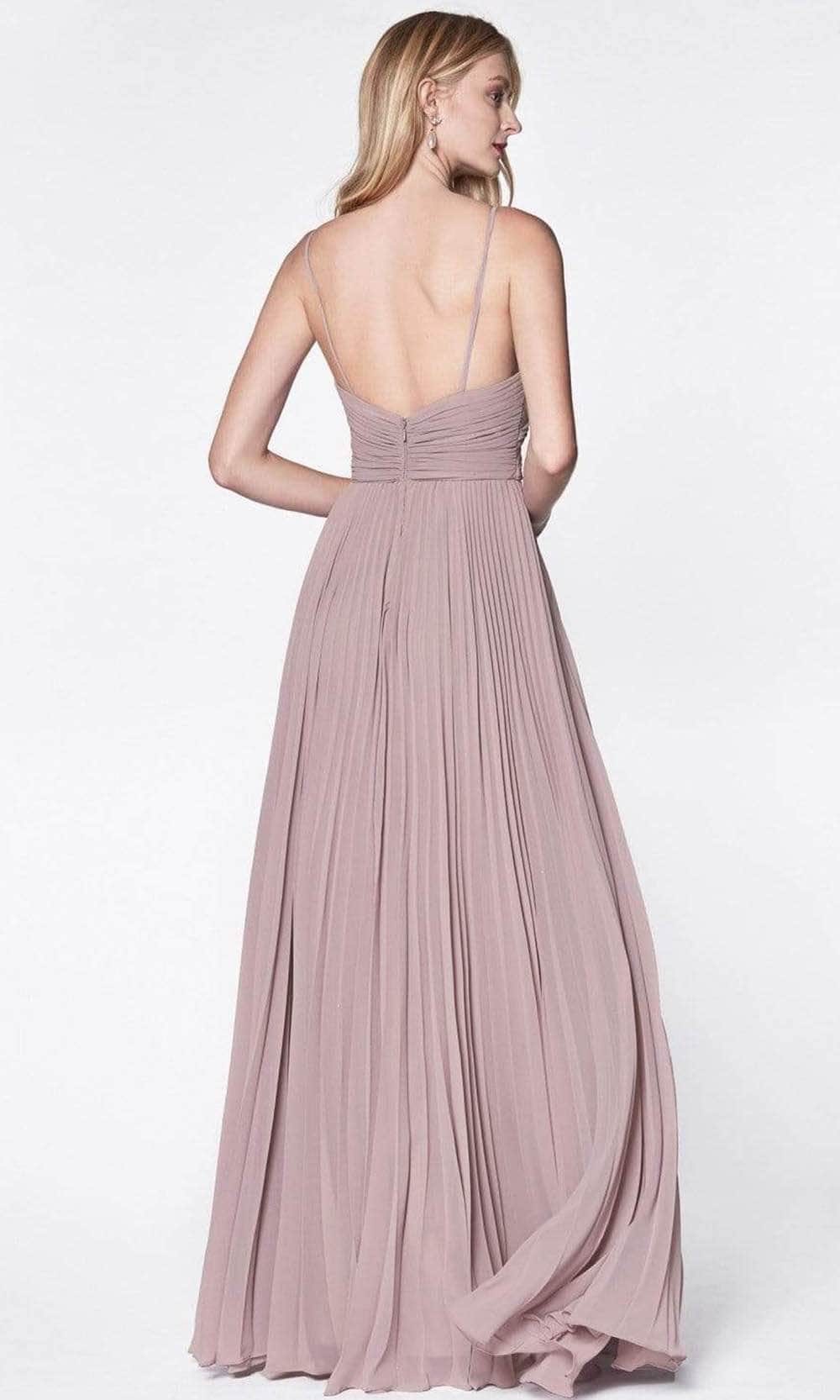 Cinderella Divine - 7471 Sweetheart Ruched Bodice Pleated A-Line Gown Bridesmaid Dresses