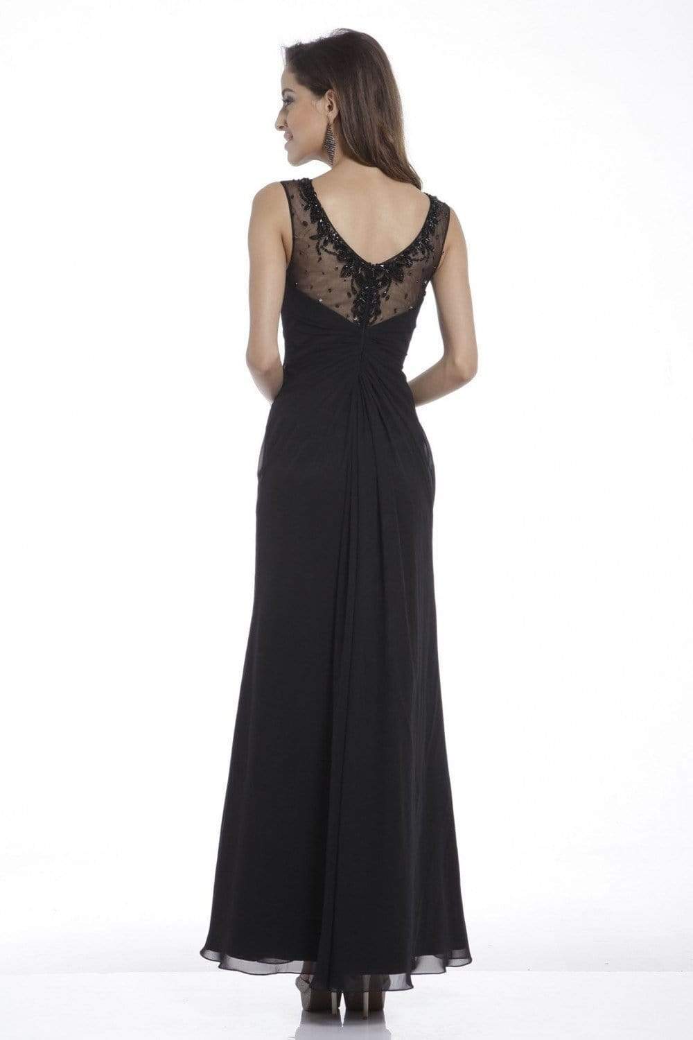 Cinderella Divine - 954 Beaded Lace Gathered Dress Evening Dresses
