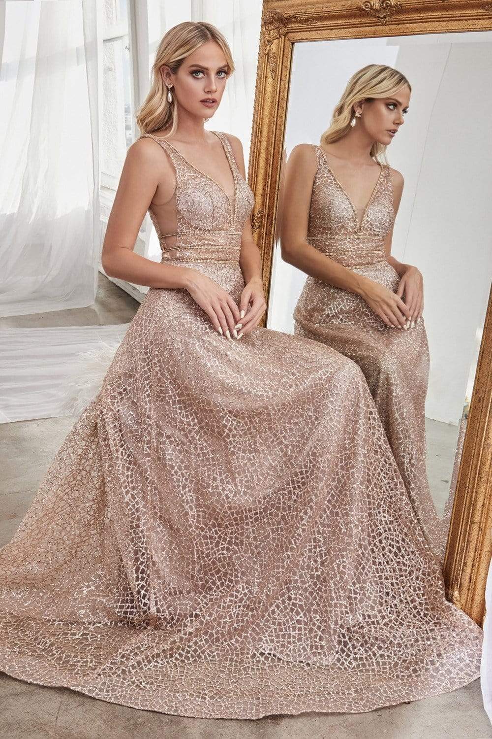 Cinderella divine outlet gold dress