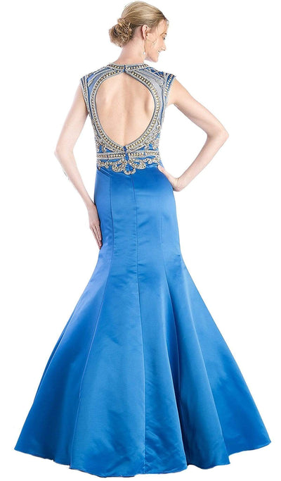 Cinderella Divine - CK21 Embellished Fitted Mermaid Evening Gown Special Occasion Dress