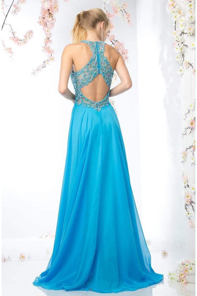 Cinderella Divine - CR730 Jewel Beaded A-line Long Dress Prom Dresses