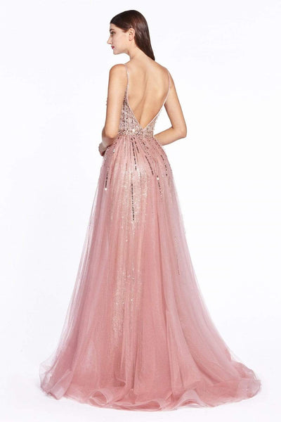 Cinderella Divine - CR841 Shiny and Embellished Long Dress Prom Dresses