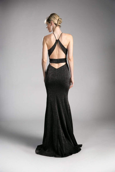 Cinderella Divine - Shimmer Halter Neck Sheath Evening Dress Evening Dresses