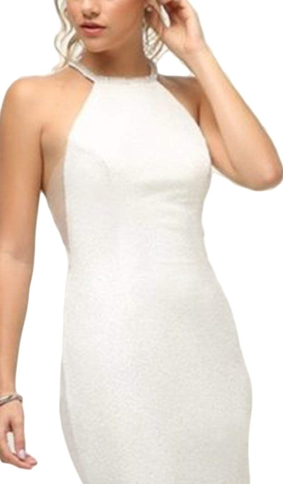 Cinderella Divine - UR139 Strappy Fitted Halter Dress Special Occasion Dress