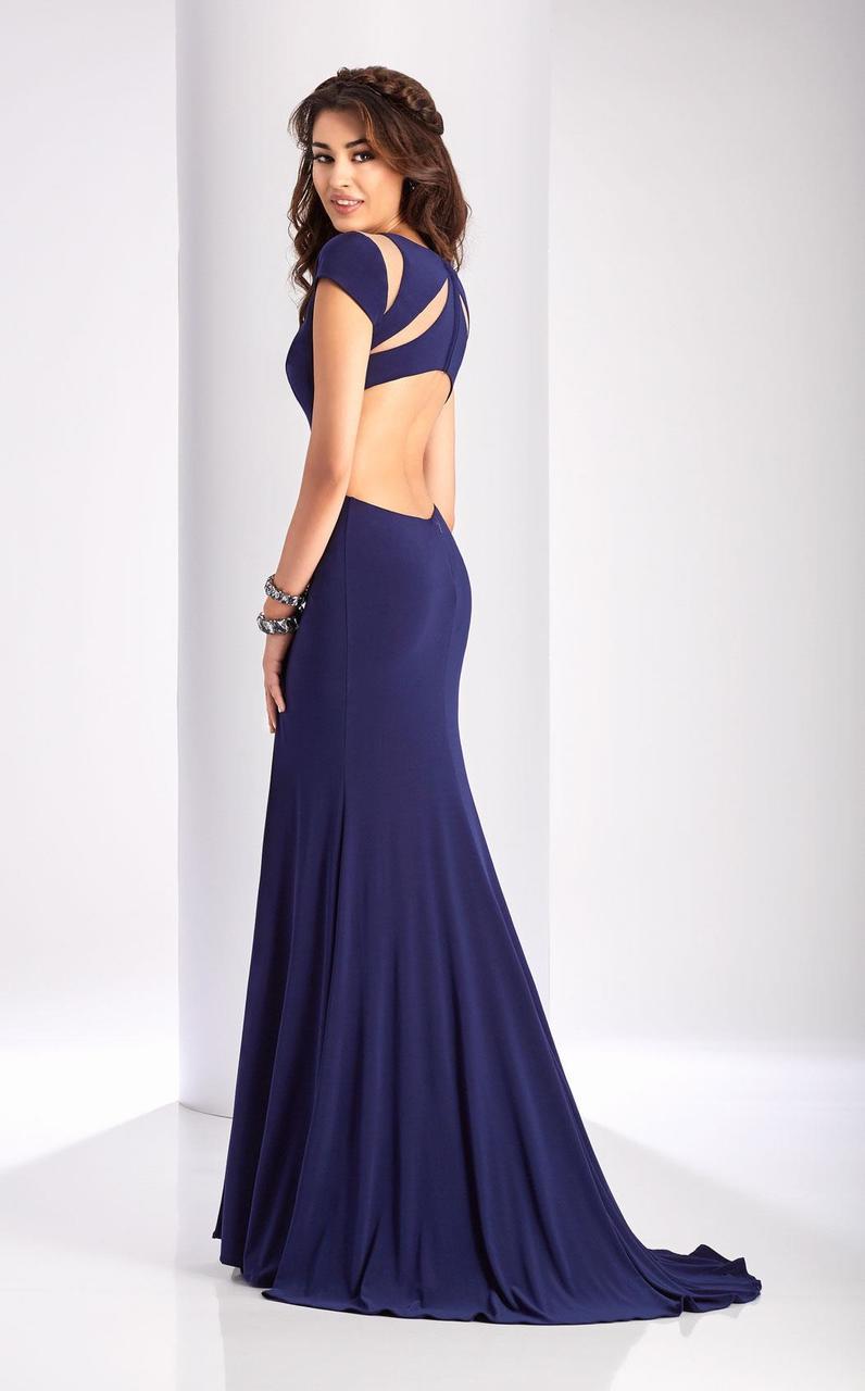 Clarisse - 3089 Sheer Cutout Evening Gown Special Occasion Dress