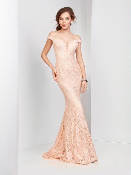 Clarisse - 4801 Off Shoulder Beaded Lace Mermaid Gown Special Occasion Dress