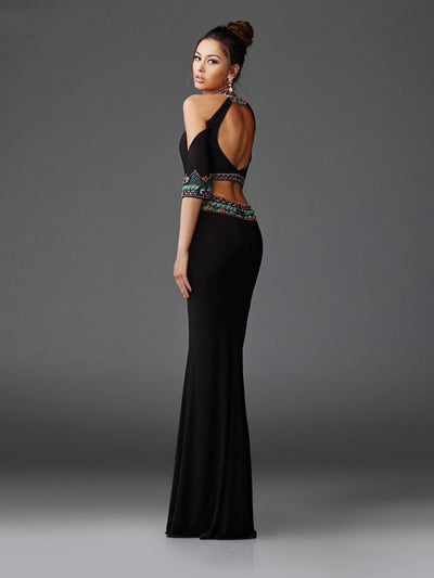 Clarisse - 4920 High Neck Two-Piece Beaded Gown Special Occasion Dress