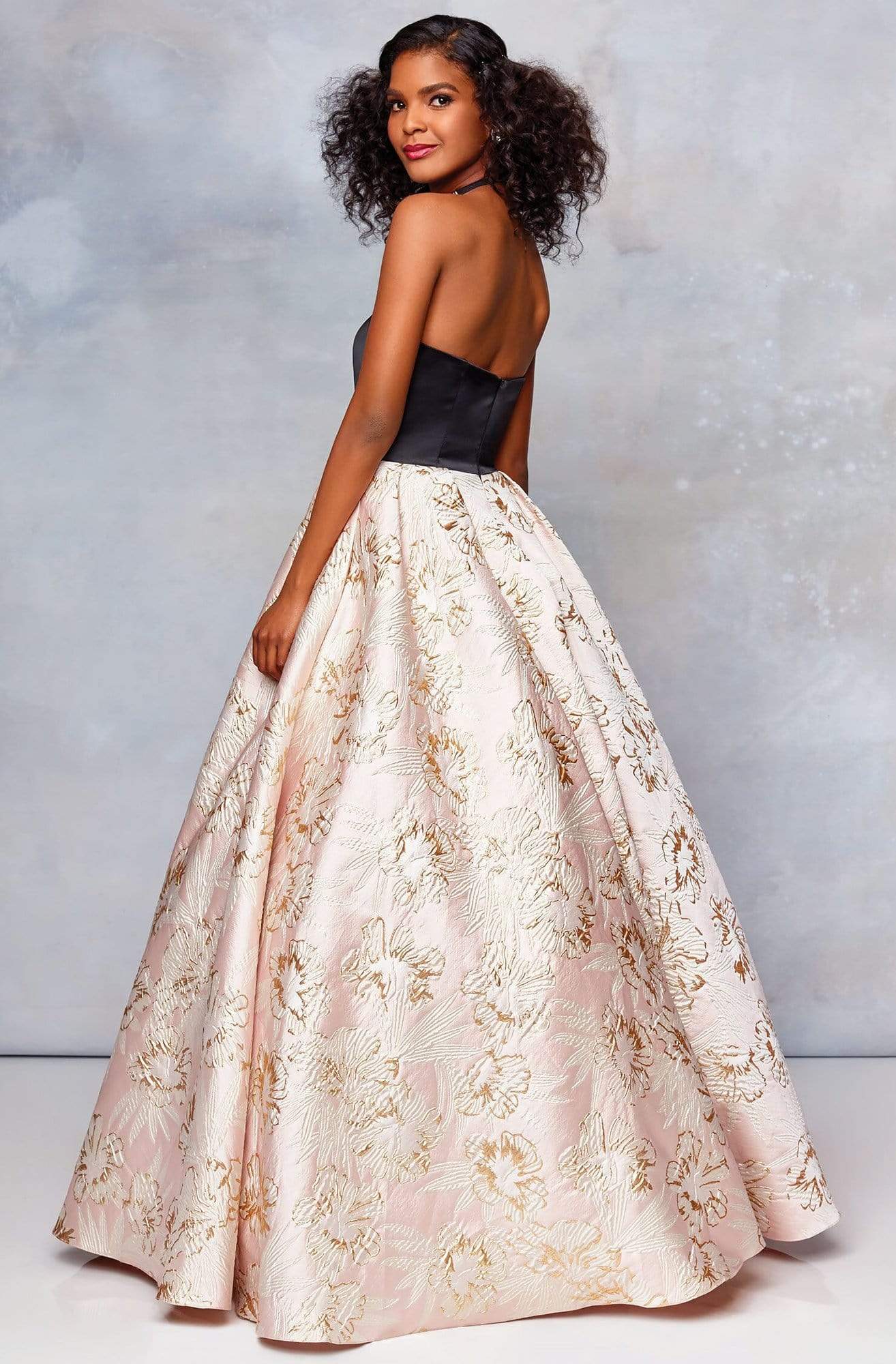 Clarisse - 5032 Two Tone Satin Sweetheart Brocade Ballgown Special Occasion Dress