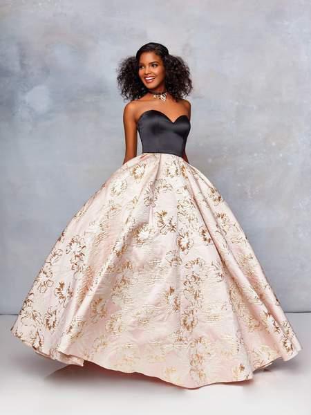 Clarisse - 5032 Two Tone Satin Sweetheart Brocade Ballgown Special Occasion Dress