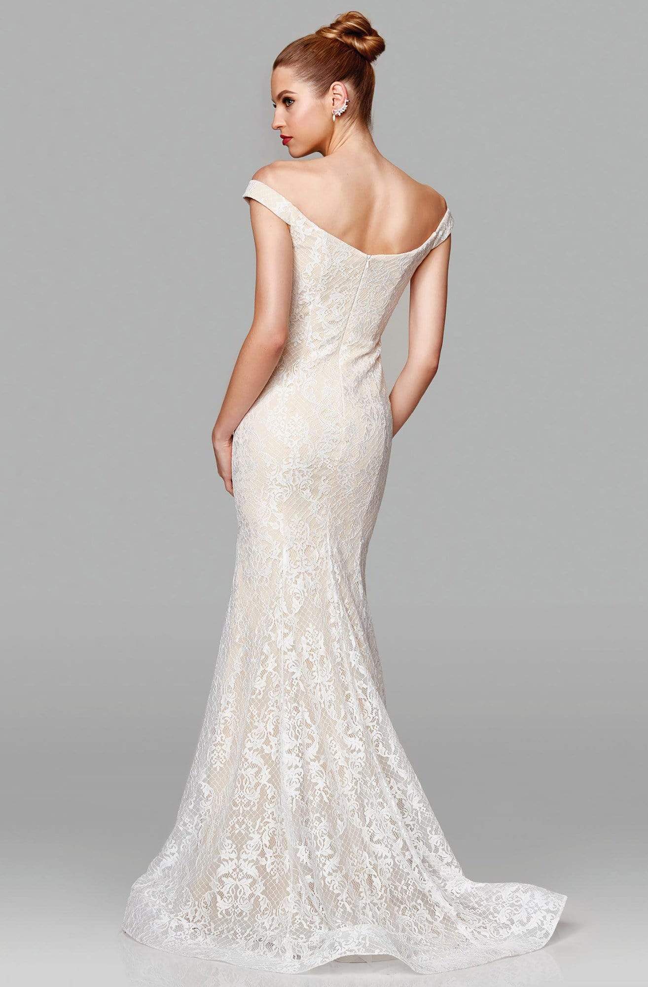 Clarisse - 600109 Lace Deep Off-Shoulder Mermaid Dress Wedding Dresses