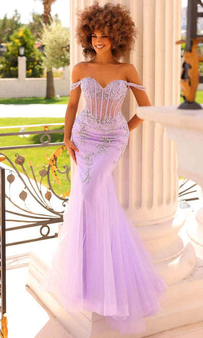 Clarisse 811020 - Illusion Corset Bodice Prom Gown