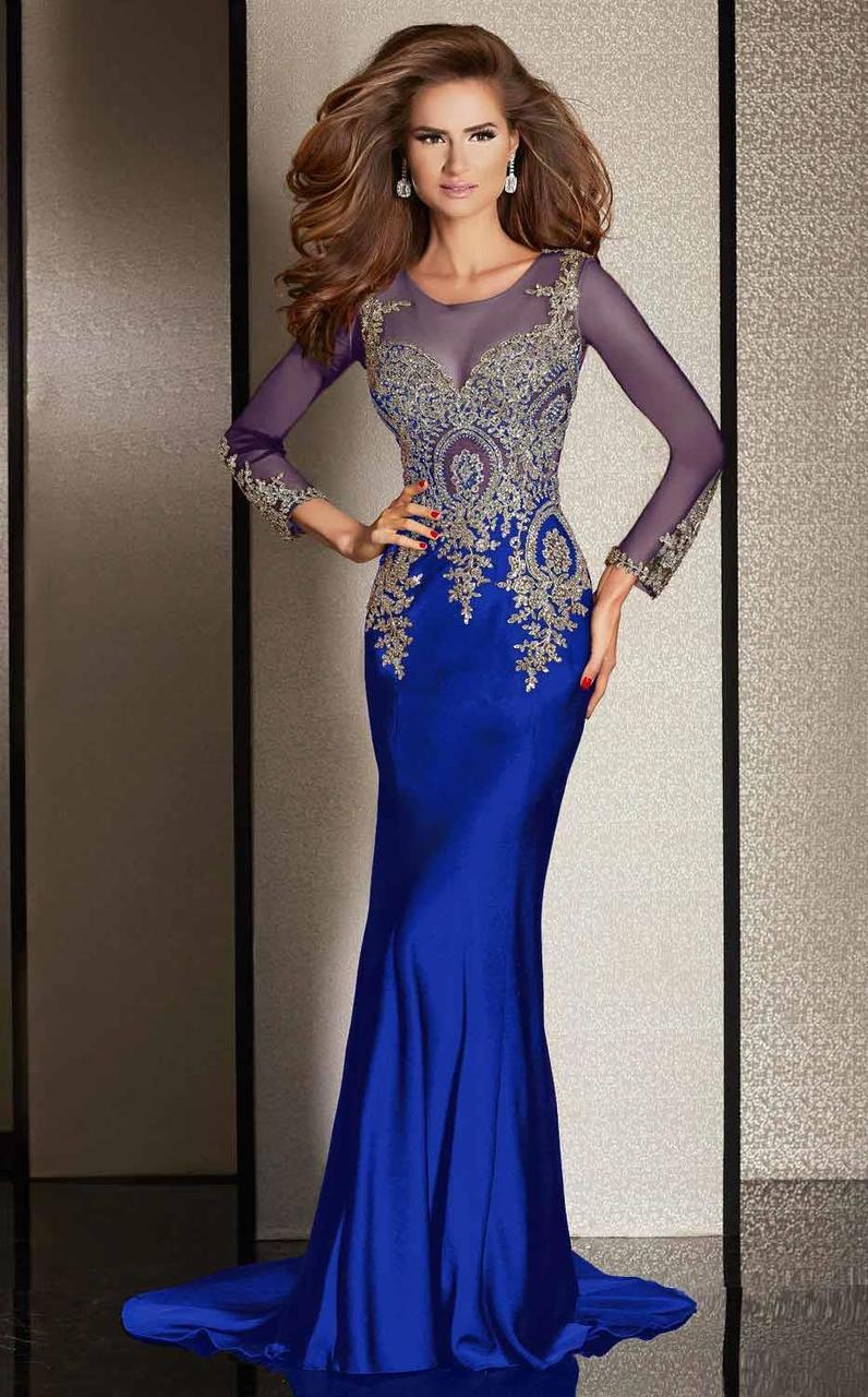 Clarisse - M6203 Embellished Illusion Scoop Dress Special Occasion Dress