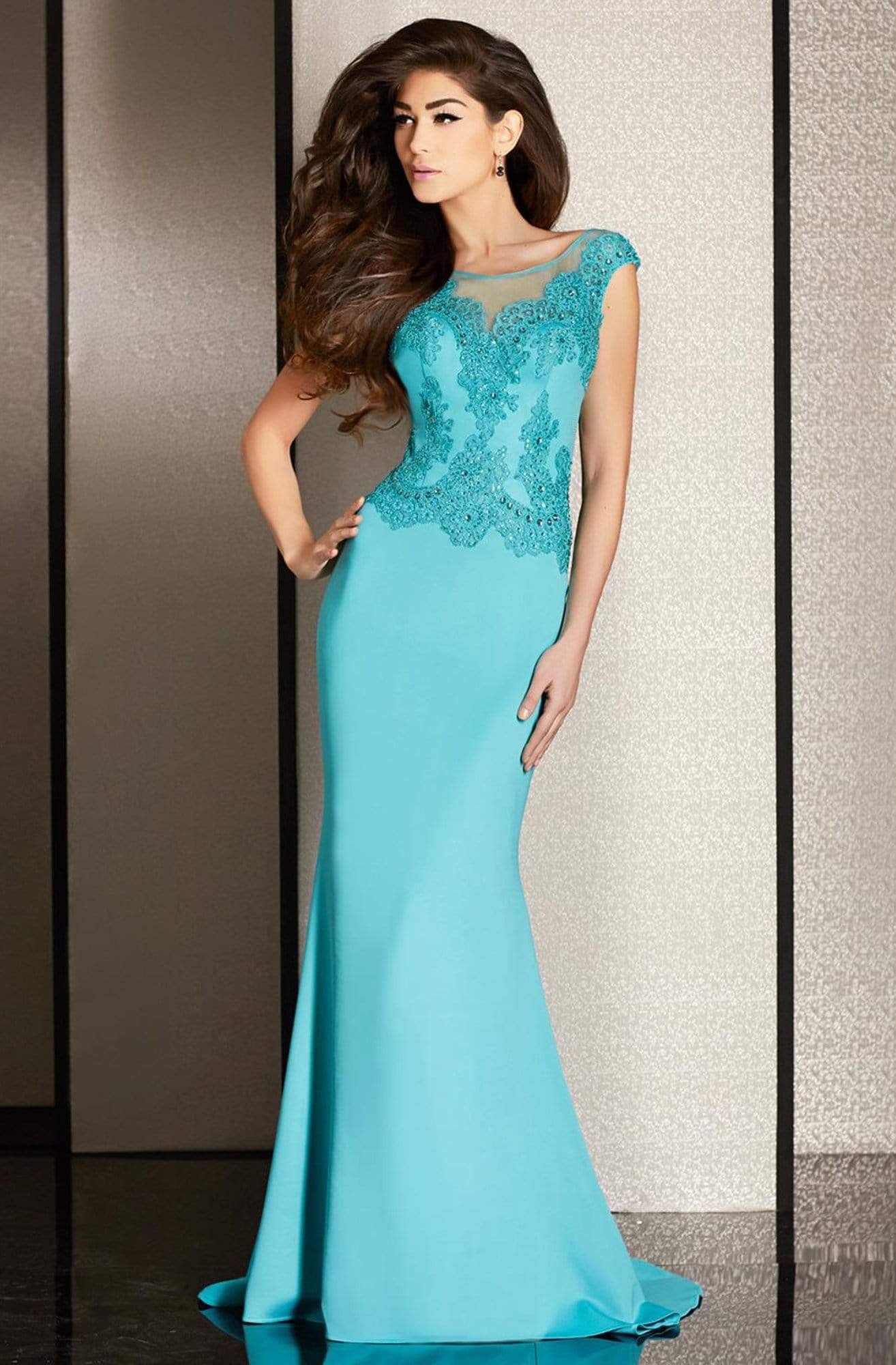 Clarisse - M6234 Applique Embellished Evening Gown Special Occasion Dress