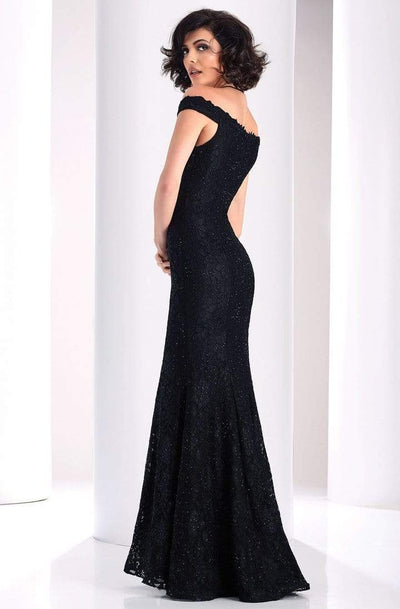 Clarisse - Off Shoulder Beaded Lace Mermaid Gown 4801 - 1 pc Royal In Size 00 Available CCSALE 00 / Royal