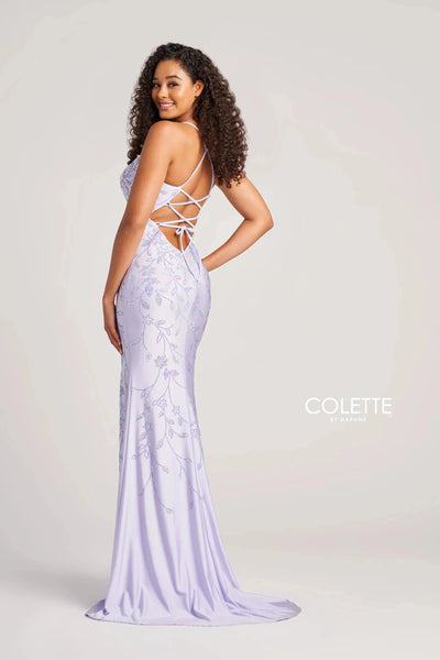 Colette By Daphne CL5110 - Spaghetti Strap Beaded Prom Dress