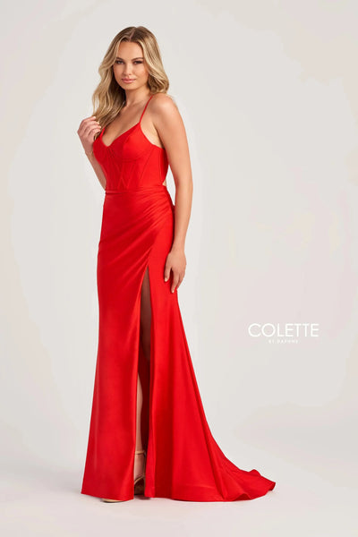 Colette By Daphne CL5111 - Cutout Corset Prom Dress