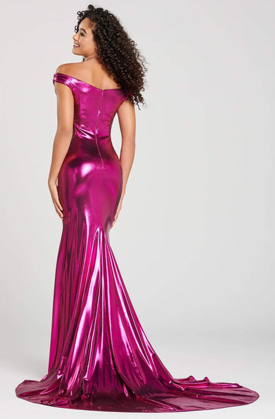 Colette By Daphne - CL12002 Off-Shoulder Trumpet Dress With Train Pageant Dresses