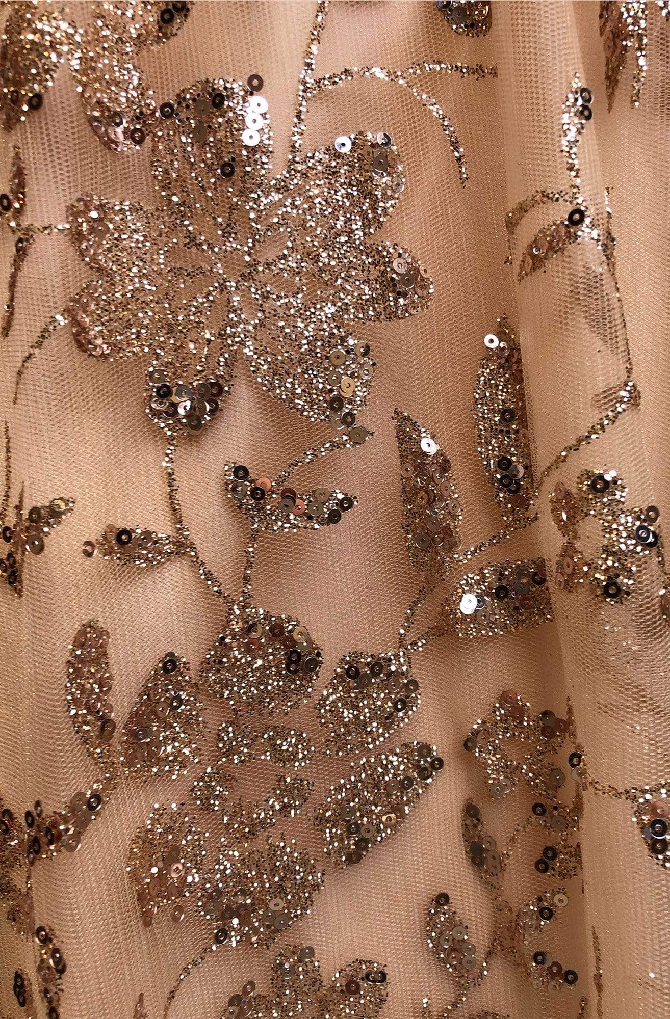 Colette By Daphne - CL12006LS Shiny Embellished Long A-Line Dress Prom Dresses