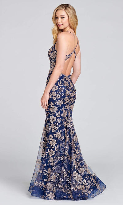 Colette By Daphne - CL12104 Sleeveless Glitter Tulle Mermaid Gown Evening Dresses