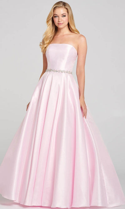 Colette By Daphne CL12108 - Beaded Belt Prom Gown Prom Dresses 00 / Pink