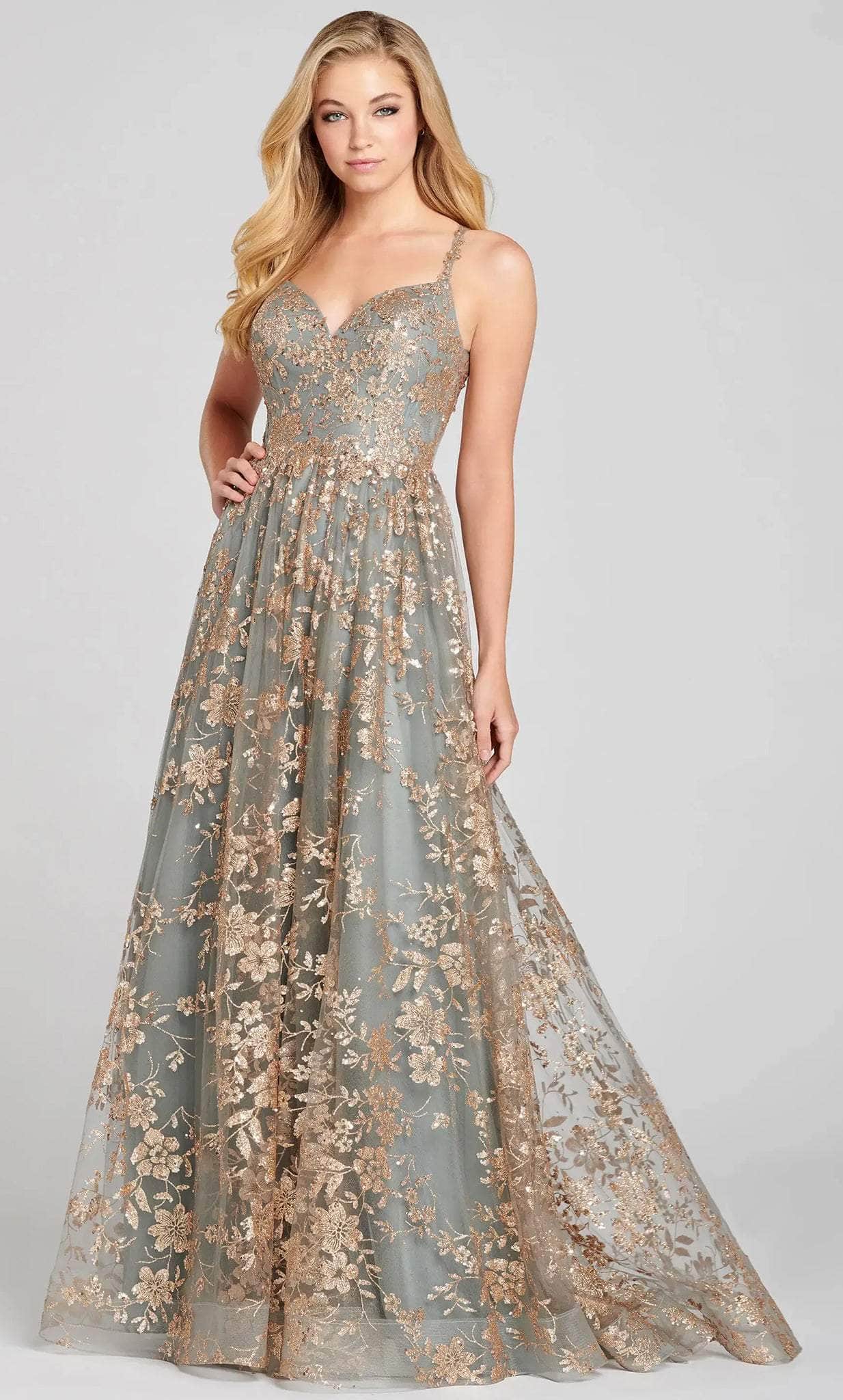 Colette By Daphne CL12116 - Glitter Tulle Gown