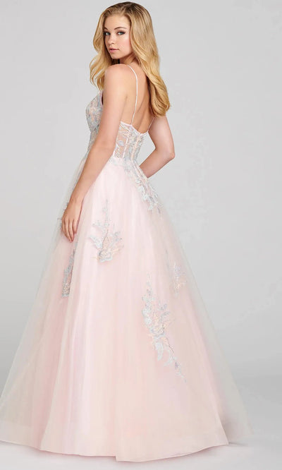 Colette By Daphne CL12123 - Sleeveless Corset Ballgown Ball Gowns 00 / Pink/Multi