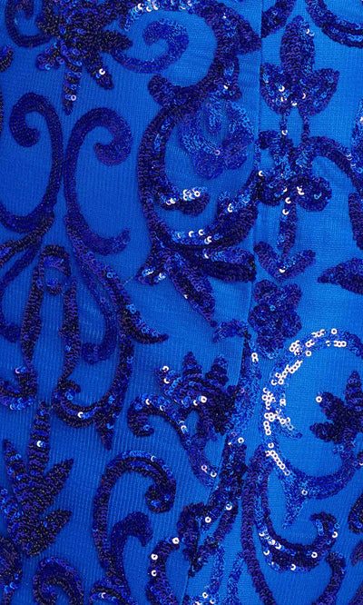 Colette By Daphne - CL12130 Spaghetti Strap Sequined Mermaid Gown Evening Dresses