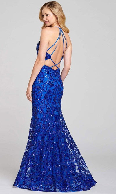 Colette By Daphne - CL12130 Spaghetti Strap Sequined Mermaid Gown Evening Dresses