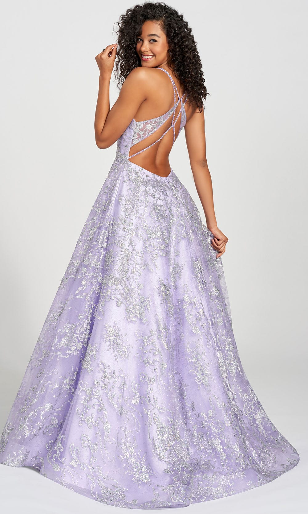 Colette By Daphne CL12201 - Glitter Tulle A-line Ball Gown Prom Dresses